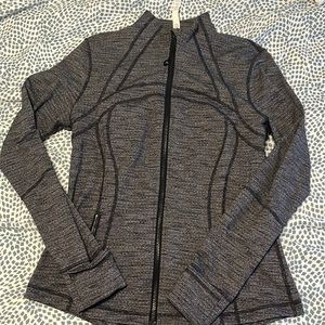 Lululemon Define Jacket Luon Size 10 in Black Herringbone